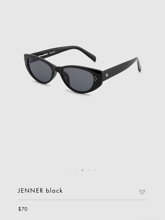 Blue Elephant Jenner Sunglasses (Black) main image 6